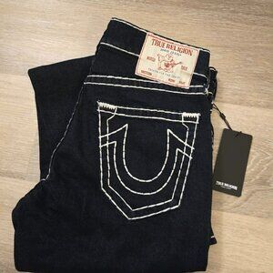 TRUE RELIGION RICKY SUPER T STITCH STRAIGHT JEAN - SZ 32 BNWT